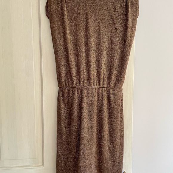 Vintage Halston heritage gold lame dress. US size 2. pristine - Picture 10 of 15